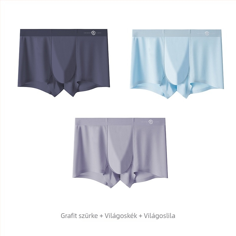 Sima varrás nélküli modal anyagú férfi alsónemű, antibakteriális és lélegző boxer brief 2026-os új modell