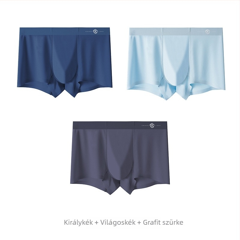 Sima varrás nélküli modal anyagú férfi alsónemű, antibakteriális és lélegző boxer brief 2026-os új modell