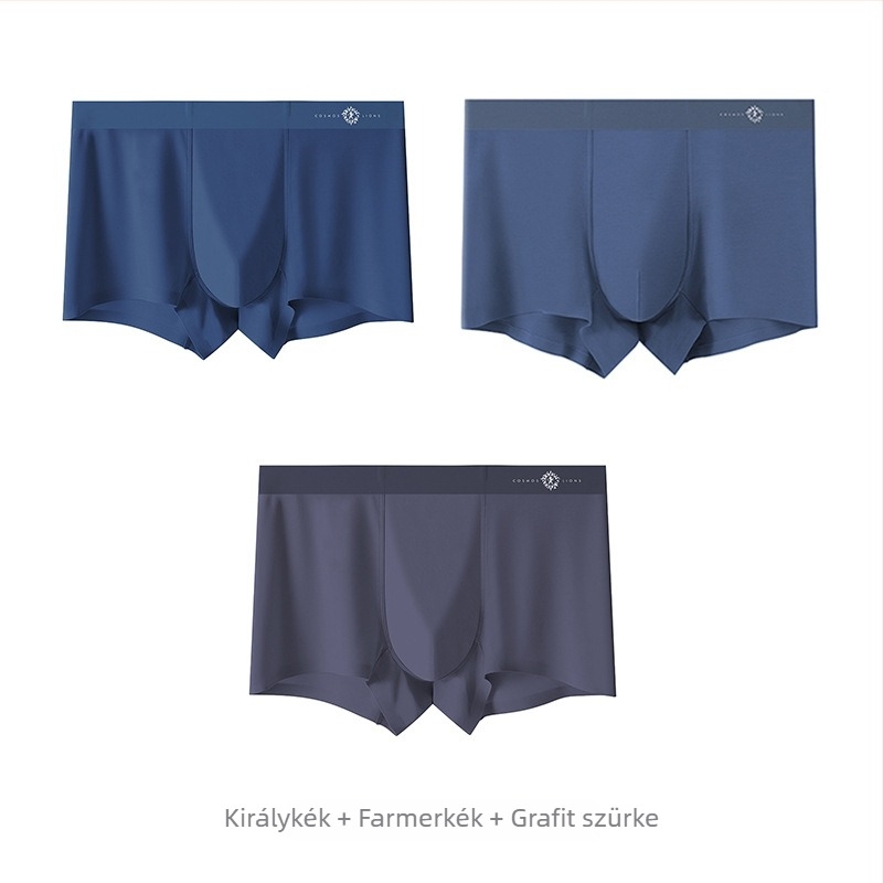 Sima varrás nélküli modal anyagú férfi alsónemű, antibakteriális és lélegző boxer brief 2026-os új modell