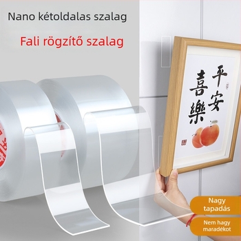 Átlátszó akril nano kétoldalas ragasztószalag, vízálló, nagy tapadási erő