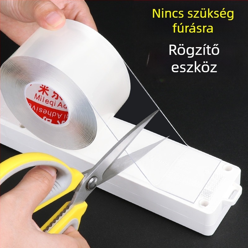 Átlátszó akril nano kétoldalas ragasztószalag, vízálló, nagy tapadási erő