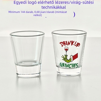 55ml/60ml Koreai stílusú soju pohár, üvegpohár, 2oz, utazási ajándék – szuvenír