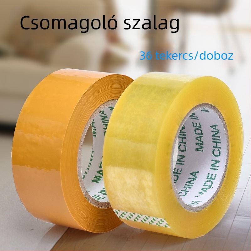 Csomagoló szalag, 4,8 cm × 150 m, átlátszó bézs