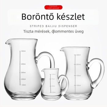 100 ml graduált üveg italadagoló készlet, otthoni és professzionális használatra