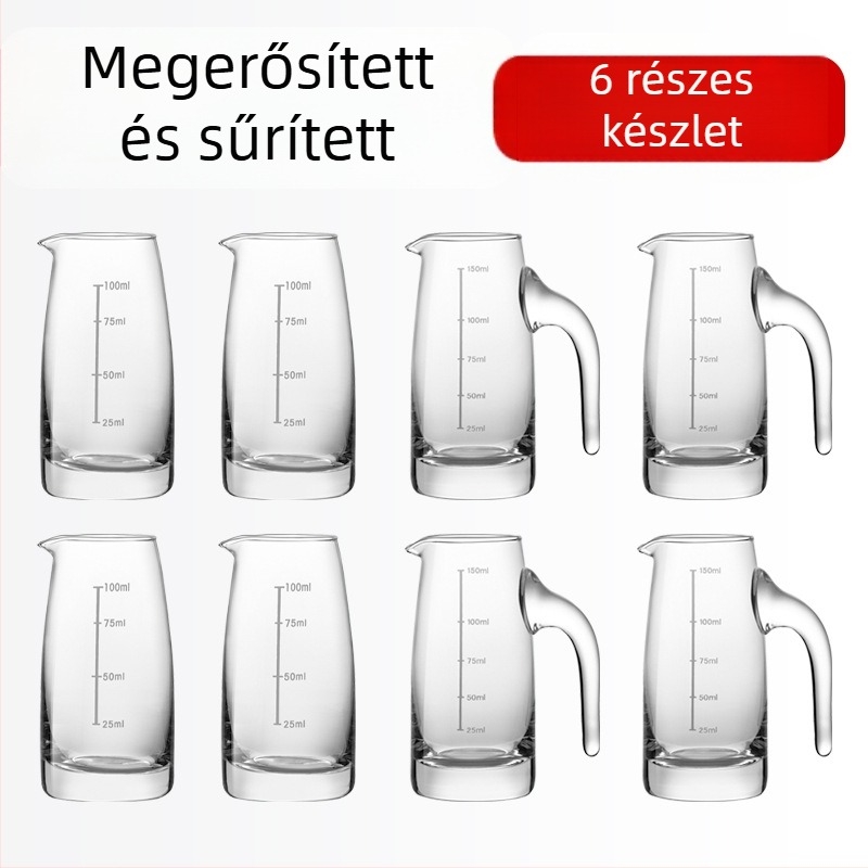 100 ml graduált üveg italadagoló készlet, otthoni és professzionális használatra