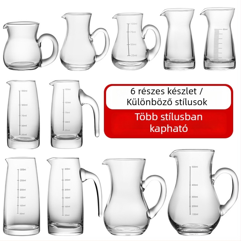 100 ml graduált üveg italadagoló készlet, otthoni és professzionális használatra