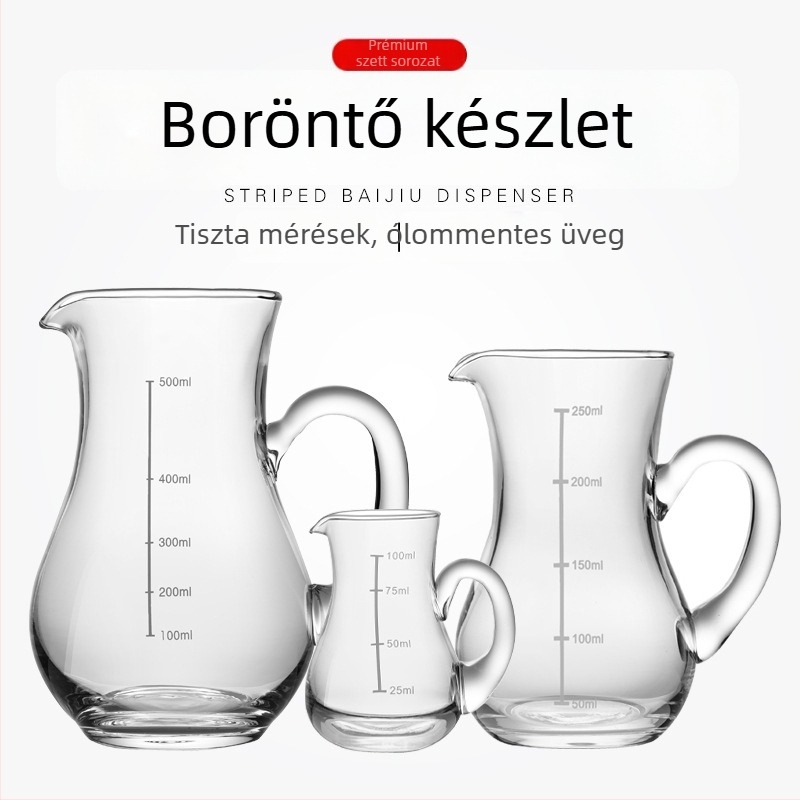 100 ml graduált üveg italadagoló készlet, otthoni és professzionális használatra