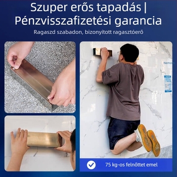 Nano akril duplaoldalas ragasztószalag, átlátszó, vízálló, nyom nélkül eltávolítható, magas hőmérséklet-tűrés, mosható és újrahasználható
