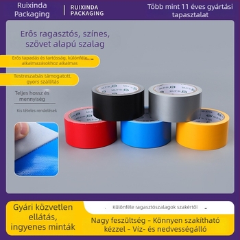 Textil alapú kétoldalas ragasztószalag ajtók és ablakok tömítéséhez, esküvői és kiállítási rendezvényekhez, magas tapadás, minimális ragasztó-maradvány, testre szabható szélesség és hossz