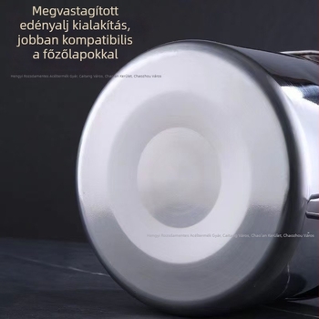 Rozsdamentes acél serpenyő fedővel, kis háztartási serpenyő harapnivalókhoz