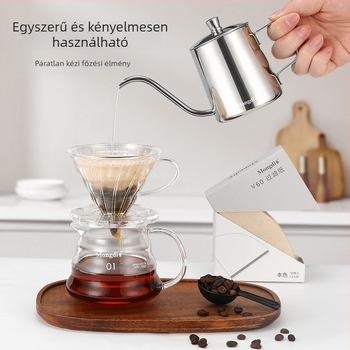 Pour-over kávé készlet teáskannával és szűrőkkel, ajándék dobozban