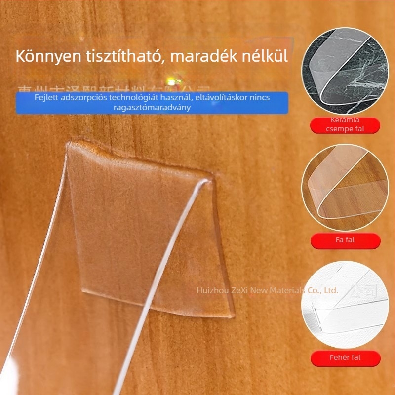 Nano kétoldalas ragasztószalag átlátszó akrilból, magas viszkozitású, erős tapadás, nyom nélkül