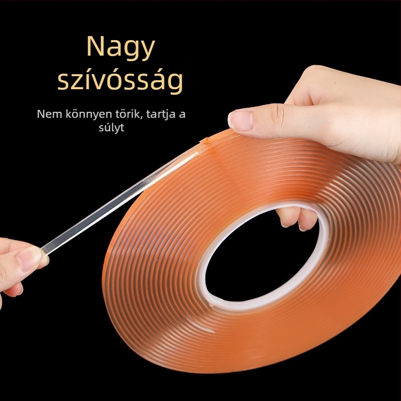 3j Akril kétoldalas ragasztószalag kártya-nyílásokhoz, magas hőmérséklet-állóság, átlátszó, Plexiglass és PS számára