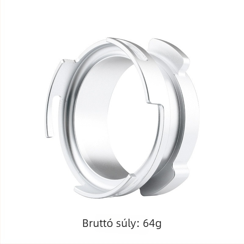 58 mm-es forgó alumínium ötvözet porgyűrű kávéfőző géphez, adapterrel