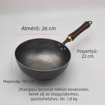 Kézzel kovácsolt kis tejesfazék, mini vas serpenyő, régi stílusú, bevonat nélküli, tapadásmentes otthoni használatra