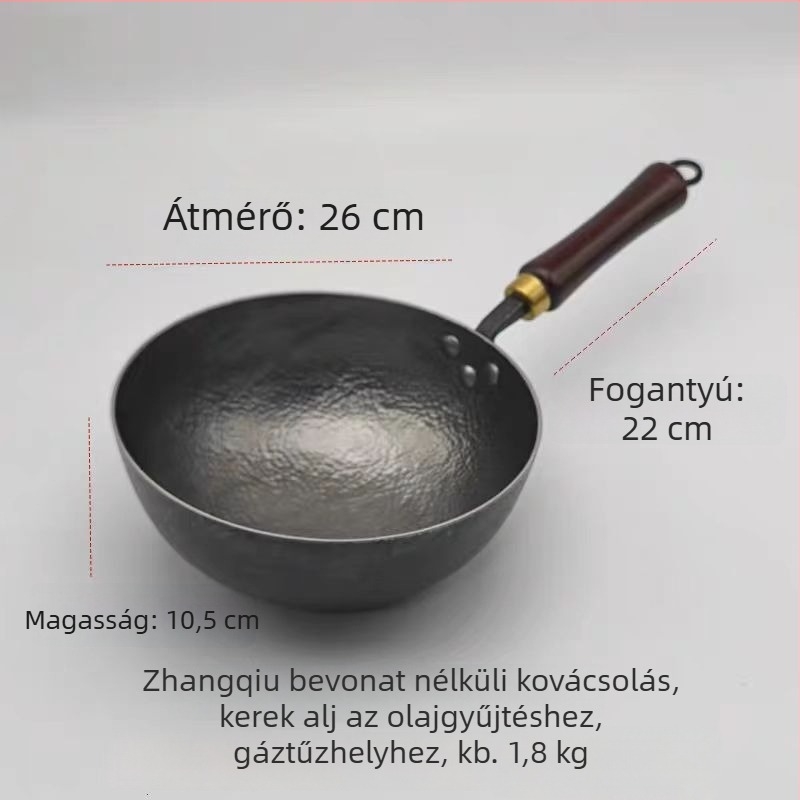 Kézzel kovácsolt kis tejesfazék, mini vas serpenyő, régi stílusú, bevonat nélküli, tapadásmentes otthoni használatra