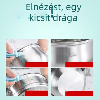 304 rozsdamentes acél tejfazék bevonat nélkül, bébiételekhez, vastagított alj, egykezes fogantyúval, üvegfedél