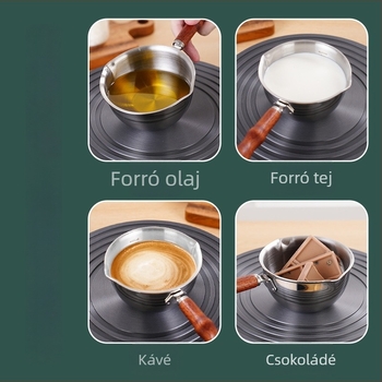 304 rozsdamentes acél mini olajöntő edény, 150 ml/200 ml, kis konyhai olajöntő