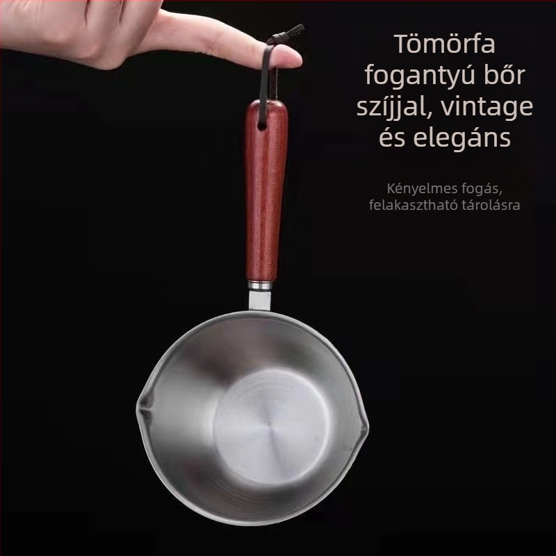 Mini rozsdamentes acél olajöntő edény, tapadásmentes, indukciós főzőfelülettel kompatibilis