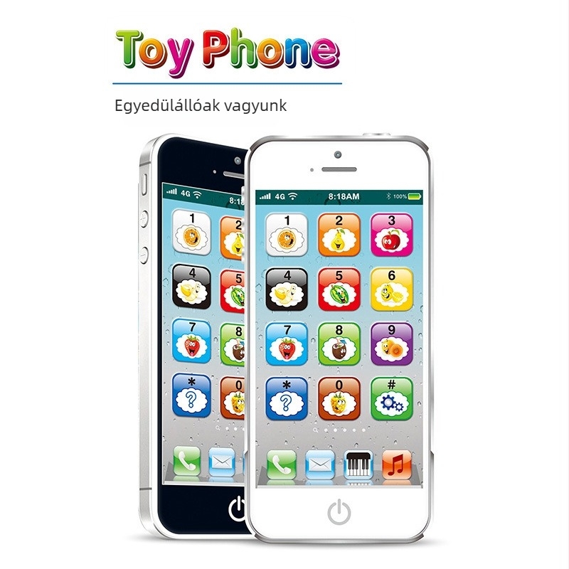 Gyerekek angol nyelvtanuló telefon érintőképernyővel – újratölthető oktató játék