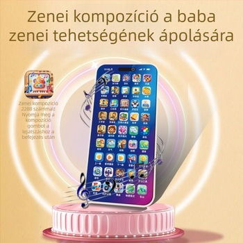 Gyermekeknek készült mobiltelefon – többfunkciós tanuló játék zenével és mesékkel