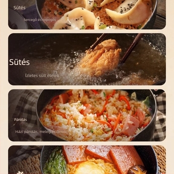 Japán stílusú Yukihira tapadásmentes serpenyő egy személyre, kis edény otthoni használatra, alkalmas instant tészta, leves és forró tej főzésére, Maifan-kővel