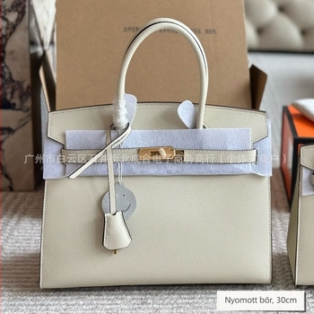Új stílusú Kelly bőrtáska női tenyérmintával platina árnyalatban, nagy kapacitású, vállon vagy crossbody