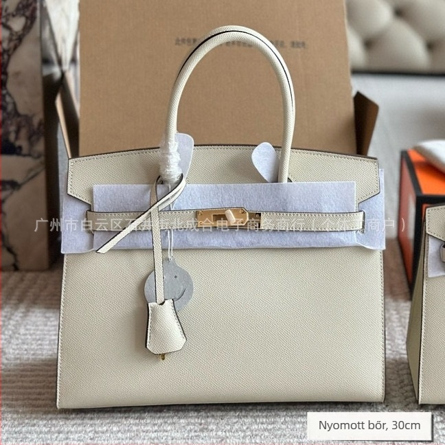 Új stílusú Kelly bőrtáska női tenyérmintával platina árnyalatban, nagy kapacitású, vállon vagy crossbody