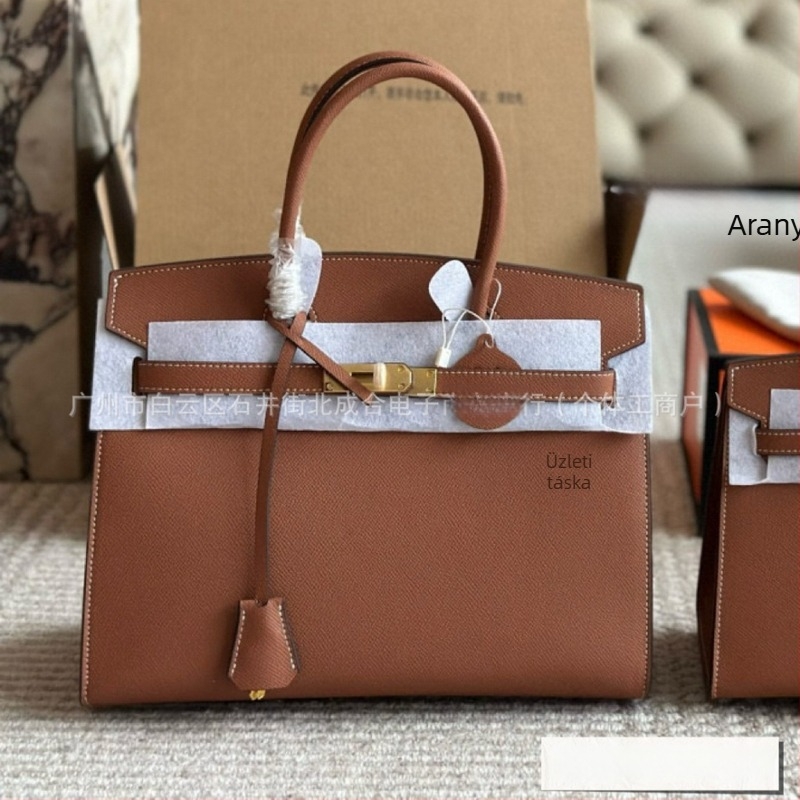 Új stílusú Kelly bőrtáska női tenyérmintával platina árnyalatban, nagy kapacitású, vállon vagy crossbody