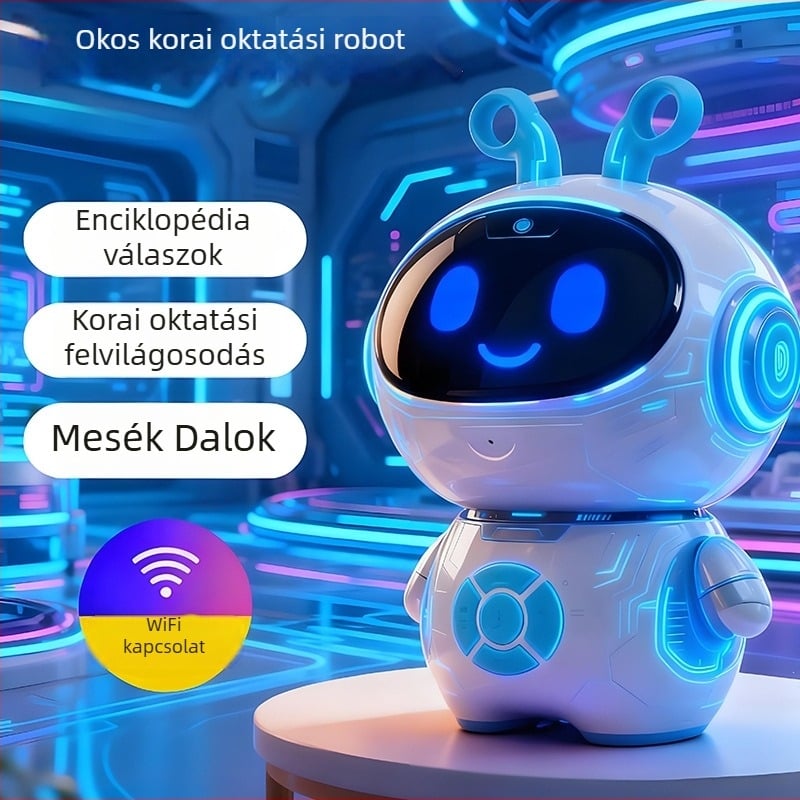 Gyermekek AI korai oktatására tervezett történetmesélő robot, interaktív beszélgetés és hangalapú interakció