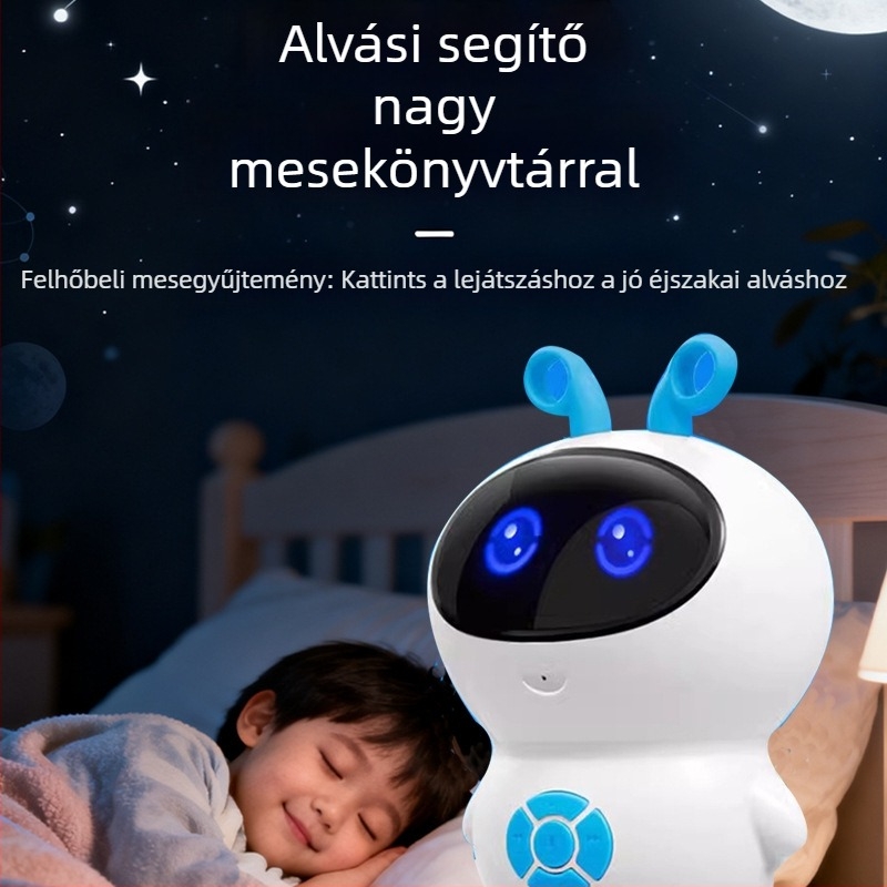 Gyermekek AI korai oktatására tervezett történetmesélő robot, interaktív beszélgetés és hangalapú interakció