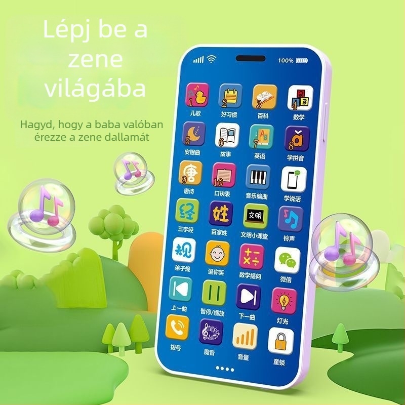 Többfunkciós korai oktatási fejlesztő játék babáknak, gyermekeknek szimulált telefon