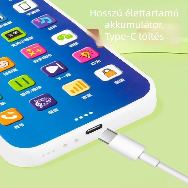 Többfunkciós korai oktatási fejlesztő játék babáknak, gyermekeknek szimulált telefon