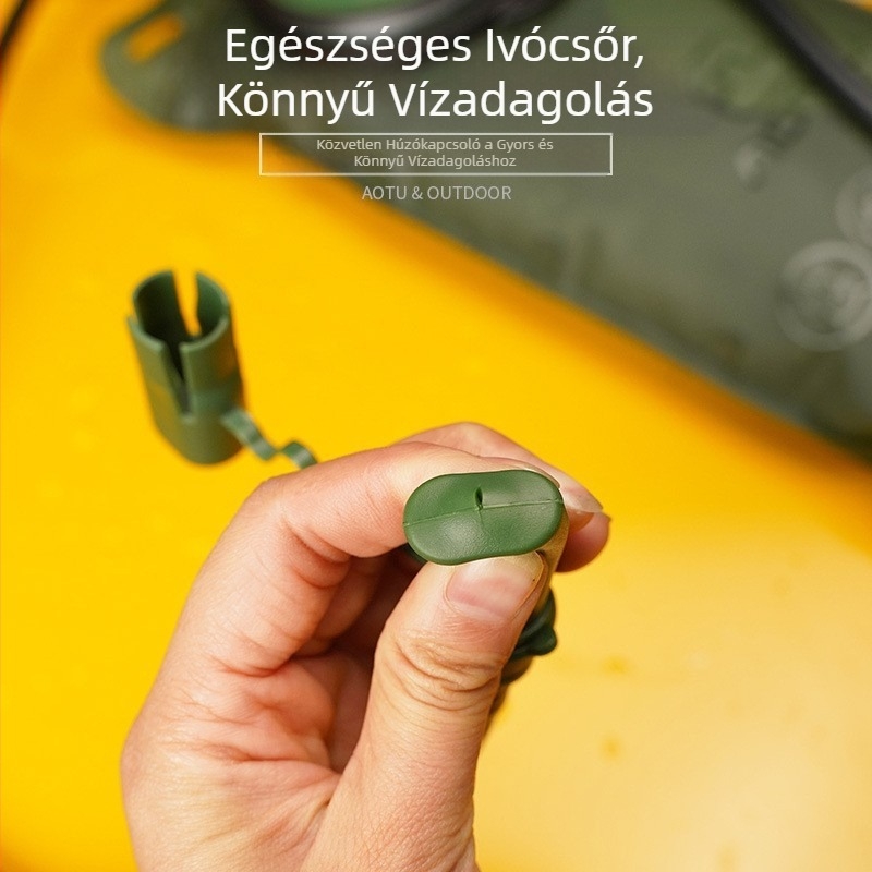 2L TPU környezetbarát hidratációs taska nagy nyílással, szívócső sapkával és kerékpáros gyűrűvel