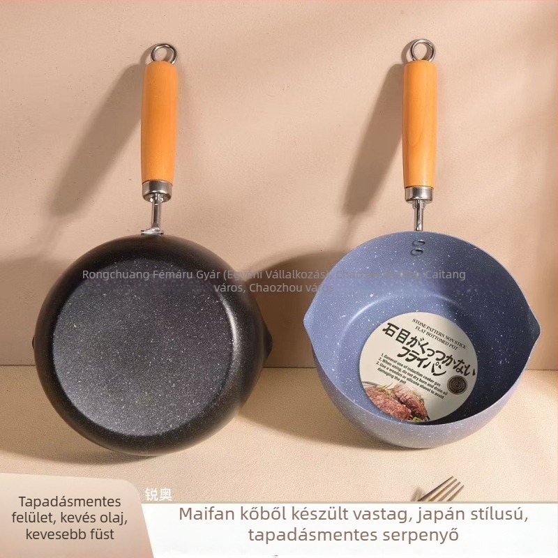 Japán stílusú Yukihira teflonmentes tej- és leveskanna, sokoldalú, kompatibilis indukciós és gáztűzhellyel