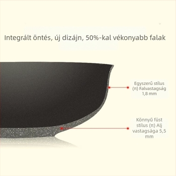 Wok gőzölővel, felhő-sárga színben