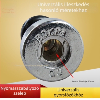 Univerzális nyomáscsökkentő szelep nyomásos edényhez, kilépő fej 80 kPa