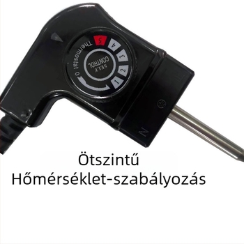 Brit stílusú hárompin csatlakozó kábel, 13A, tiszta réz termosztát vezetővel elektromos főzőedényhez/grillhez, lapos dugasz