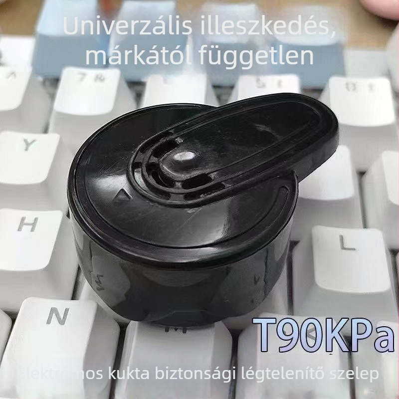 Elektronikus nyomás alatti edény kiegészítői: kipufogó szelep, nyomáskorlátozó szelep, deflációs szelep, nyomásmentesítő szelep, levegő szelepe, biztonsági szelep, kalapácssúly, 90 kPa
