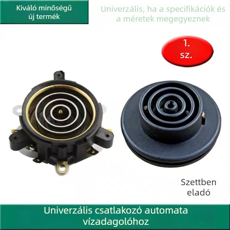 Automatikus vízforraló termosztát alap, univerzális csatlakozóval és hőmérsékletszabályzó kapcsolóval