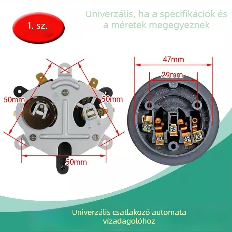 Automatikus vízforraló termosztát alap, univerzális csatlakozóval és hőmérsékletszabályzó kapcsolóval
