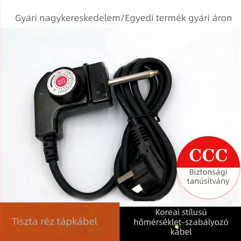 Koreai stílusú hőmérséklet-szabályozó kábel elektromos lábashoz, univerzális tápegységkábel, 1,5 m, plug-in, többfunkciós