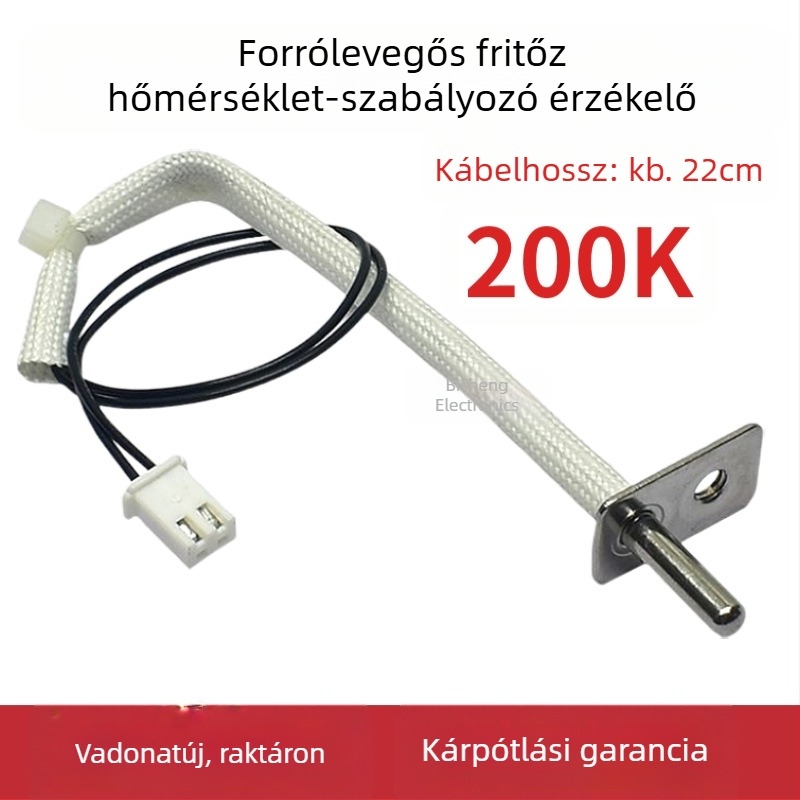 Légsütőhöz termosztát NTC 200K hőmérséklet-szenzorral — univerzális kiegészítők elektromos fritőzökhöz és sütőkhöz
