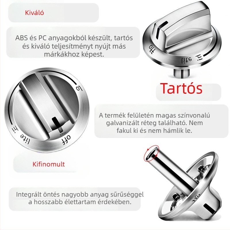 Fejlesztett változat 5304525746 – gáztűzhely kapcsológombokhoz tartozó kiegészítők grillhez és konyhához