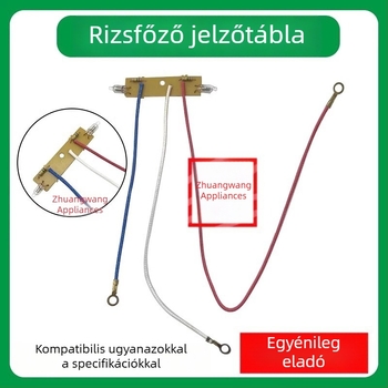 Universális tápegység- és jelzőlap elektromos rizsfőzőhöz, melegen tartó lámpa, 3-vezetékes készlet