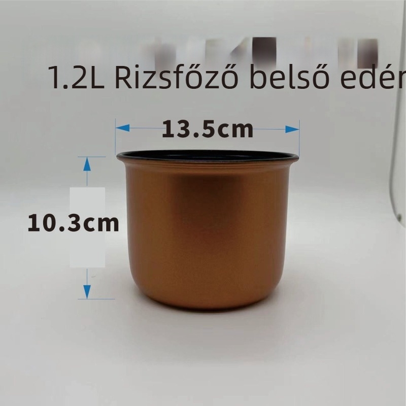 1,2L mini rizsfőző belső betét, méretek 13,5 × 10,3 cm