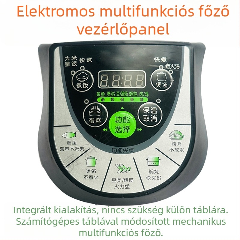 Új félgömb alakú piros kettős boldogság háromszög alakú elektromos nyomás alatti főzőedény vezérlőpanel — integrált univerzális javítópanel