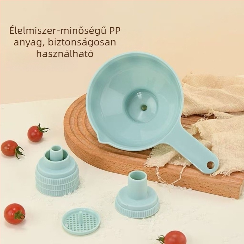 7 funkciós tölcsér egyben élelmiszer- és mogyoróolajhoz, olajlerakódások szűréséhez, italokhoz és alkoholszeparációhoz