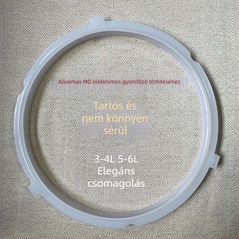 Elektromos nyomás alatti edény tömítőgyűrű MD modellekhez, 3-4L és 5-6L, 3- vagy 4-csattal