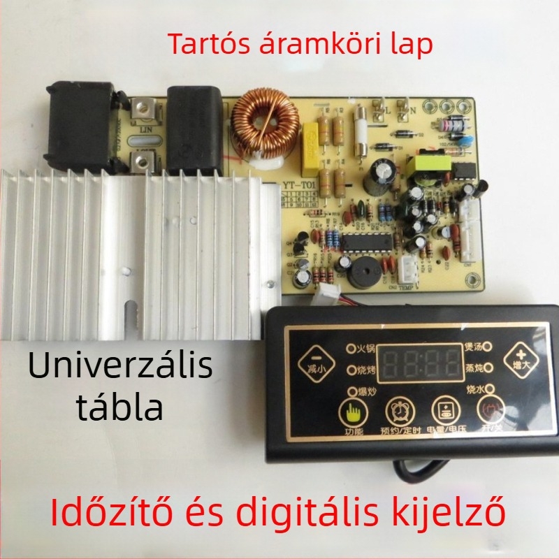 Universális indukciós főzőlap vezérlőpanel és javítópanel, alaplap módosításokhoz és kiegészítők